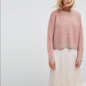 Pink cashmere allsaints sweater